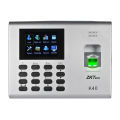 ZKteco k40 Zkteco Fingerprint Time Attendance Access Control Terminal, Fingerprint Capacity 1000 (2000 without SSR ), Built-in battery, Display 2.8-inch TFT Screen, Power Supply DC 12V 1.5A. 