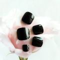Foot Wear Nail 24 Pieces Box Foot Nail Patch White Nails Black Toenails Wear nail art pieces. 