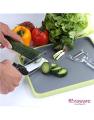 Best Quality 2 in 1 Clever Cutter Food Chopper Kitchen Scissors Smart Kitchen Shears Vegetable Slicer Dicer with Cutting Board. 