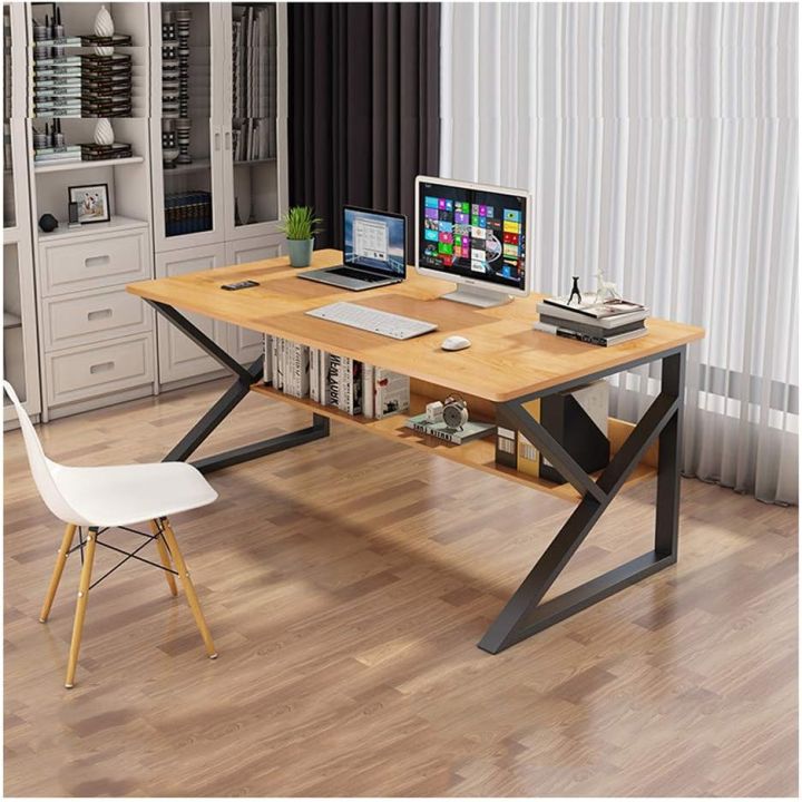 Modern%20K-Shape%20Computer%20Laptop%20Study%20table,%20Gaming%20Table,%20Office%20Desk%20with%20Storage%20Bookshelf,%20Laptop%20Writing%20table%20Workstation%20with%20Metal%20frame%20-%20Image%204