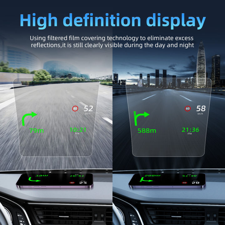 Car Hud Reflective Film Up Display System Film Obd Ii Fuel Consumption