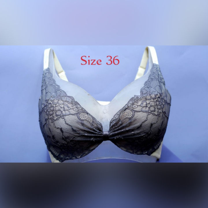 UK Imported Sexy Lingerie Double Padding Embroidery Bra