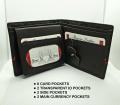 Genuine Leather Customized Name Wallet and Keychain. 