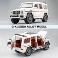 1:24 Exquisite Model Mercedes Benz G63 AMG Zinc Alloy Pull Back Car With Dynamic Music And Light. 