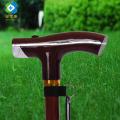 Old man stick with torch light intelligent wood color walking stick. 