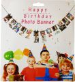 JUNGLE THEME ONE YEAR PHOTO BANNER IN KHAKI COLOR PERFECT FOR FIRST BIRTHDAY DECOR. 