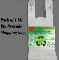 Pack of 1 KG Biodigradable Plastic Shopping Bags 17x23. 