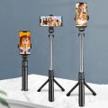 Wireless Selfie Stick Bluetooth Mini Tripod Extendable Monopod with Remote Shutter Phone Holder Stand for IOS Android Phone. 