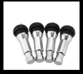 Pack of 4 nozzel Aluminum Alloy & Natural Rubber Car Tyre Tire Nozzle Tubeless Tyre Tire Valve CAR BIKE UNIVERSAL TIRE NOZZLE Tyre Wheel Rim Tyre Valve Cycle Bike. 