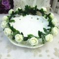 Flower Headband Crown Hair Band Floral Crown Garland Floral Elegant Hair Ornaments Hairpin Wedding Headdress Simulated Pearl Hair Accessories for Bride. 