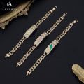 FB0282 2022 Wholesale Men OJO Relojes De Pulsera Oro Laminado 14K 18K Gold Plated San Judas Tadeo Charms Jewelry Bracelets. 