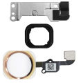 5pcs/set Screen LCD Metal plate with connector home button key Flex Cable and full screws Small Parts for iPhone 6 6 Plus. 