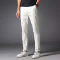 Cotton Jeans White Pants for Men Classic Material Pure White Color Formal and Party wear College wear Office wear. 