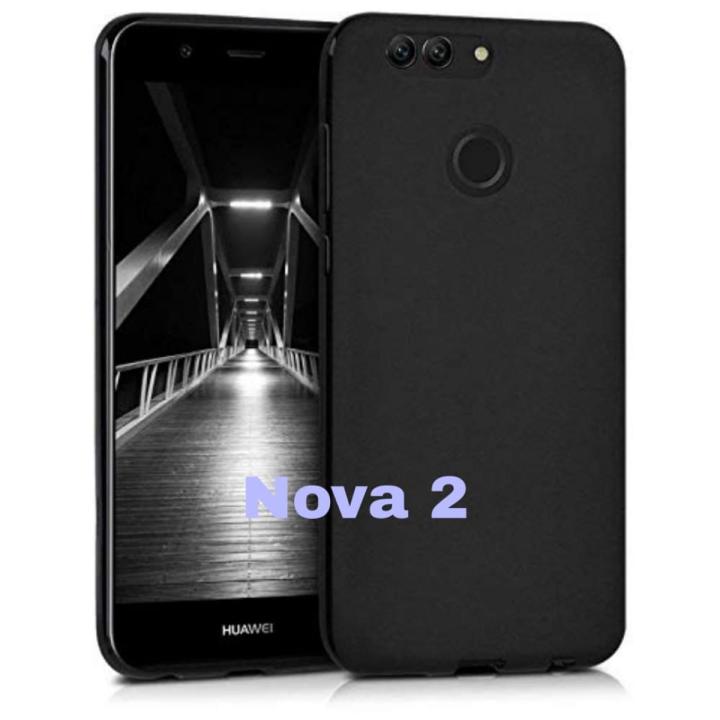 Huawei Nova 2 Back Cover Case Slim Ultra-Thin Soft TPU Back Protective Cover - Black