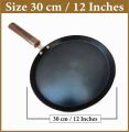 Hot Plate Non stick Tawa 30cm 33cm 36cm Hot Plate tawa 11 inches 12 inches 13 inches Non-Stick induction Tawa Cookware set Paratha Pan Baking Wooden Handle Long Usage Non Stick Tawa for Chapatti & Dossa Naan Bread Nonstick fry Pan Roti Tava. 