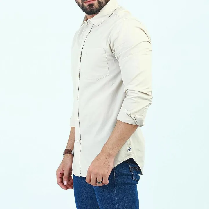 Denizen%20L/S%20Woven%20Shirt%20Sahara%20Khaki%20Shirts%20Men%2030868-1190%20-%20Image%203