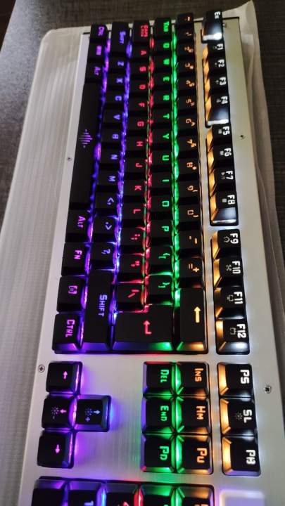 MINI TOUCH PAD RF 500 WIRELESS WITH 3 COLOUR BACKLIGHT KEYBOARD MOUSE, Key Board, Mouse