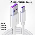 Original 5A Super Fast Charger USB C Cable Quick Charge 3.0 Type C Charging Wire For Huawei P20 P10 Mate 20 10 Lite Honor 10 V20. 