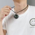 Marvel Avengers Dr Strange Necklace Men Doctor Strange Infinity Time Stones Eye of Agamotto Rotatable Necklace Keychain Kpop Straggle Steipos. 