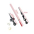Silent DIY Clock Mechanism Battery Powered Quartz Wall Clock Movement with Black and Red Needle Hands for Clock Replacement Kits. 