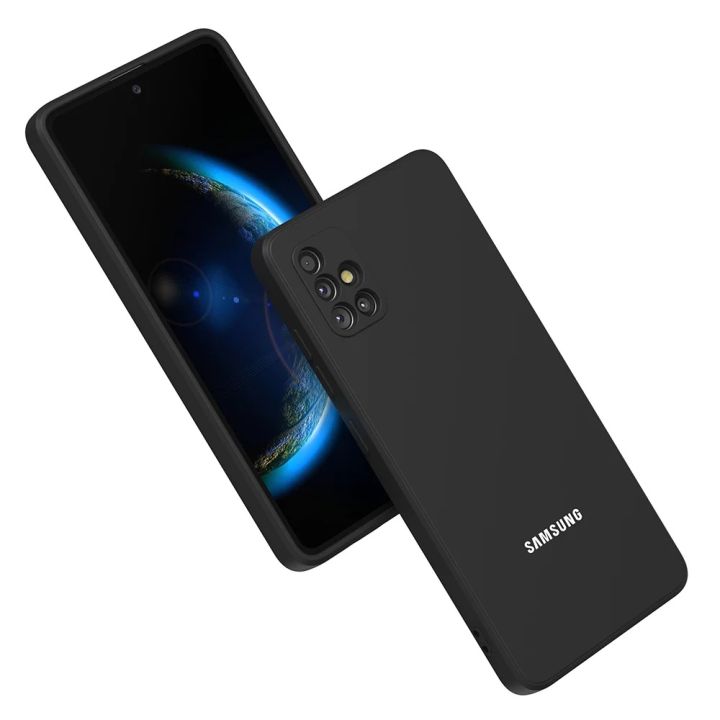 For Samsung Galaxy A51 - Premium Liquid Silicone Silky Soft Gel Rubber Shockproof Back Cover Case For Samsung Galaxy A51