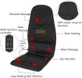 Back Massager Shiatsu Massage Seat Cushion Deep Kneading Self 4 Vibrations Relieve Muscle Soreness for PU Leather. 