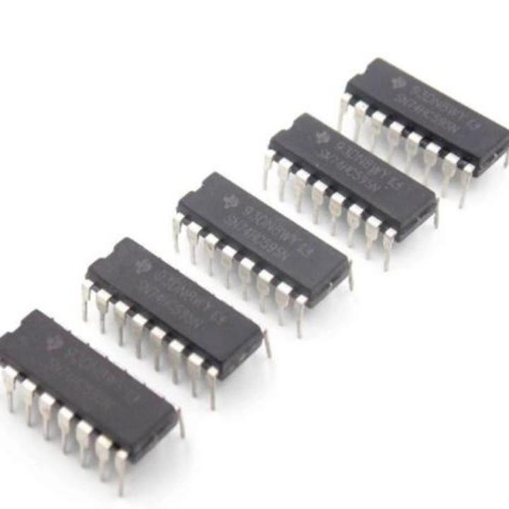 5pcs SN74HC595N 74HC595 74HC595N HC595 DIP-16 8 Bit Shift Register IC