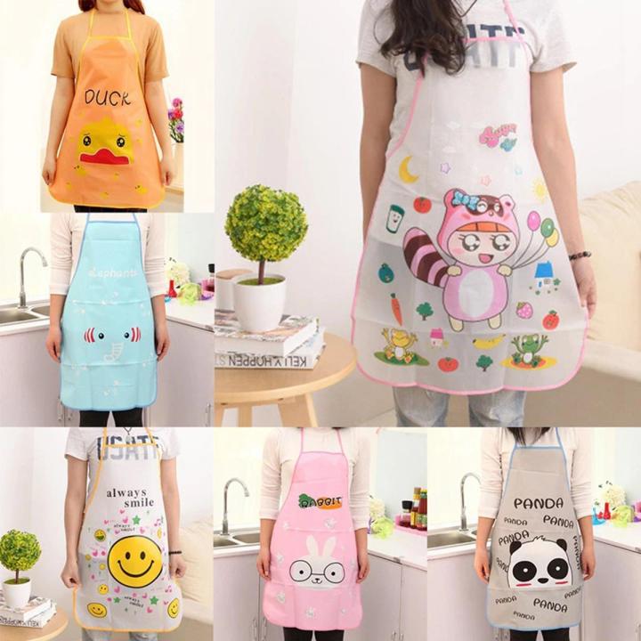 Waterproof PVC for Children / women Girl Drawing Dinner Kitchen Apron