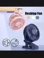 HT      badgeFEIDIAO Clip On Mini Fan Portable Desk Fan Rechargeable 1200mAh Battery Operated Fan for Stroller Camping Air Cooling Fan. 