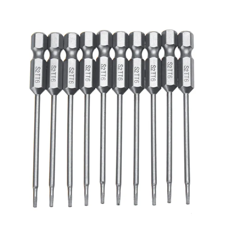 10pcs%201/4"%20Torx%20Screwdriver%20Bit%20Set%20Hex%20Security%20Magnetic%20Head%20Extra%20Long%2075MM-TT6%20-%20Image%207