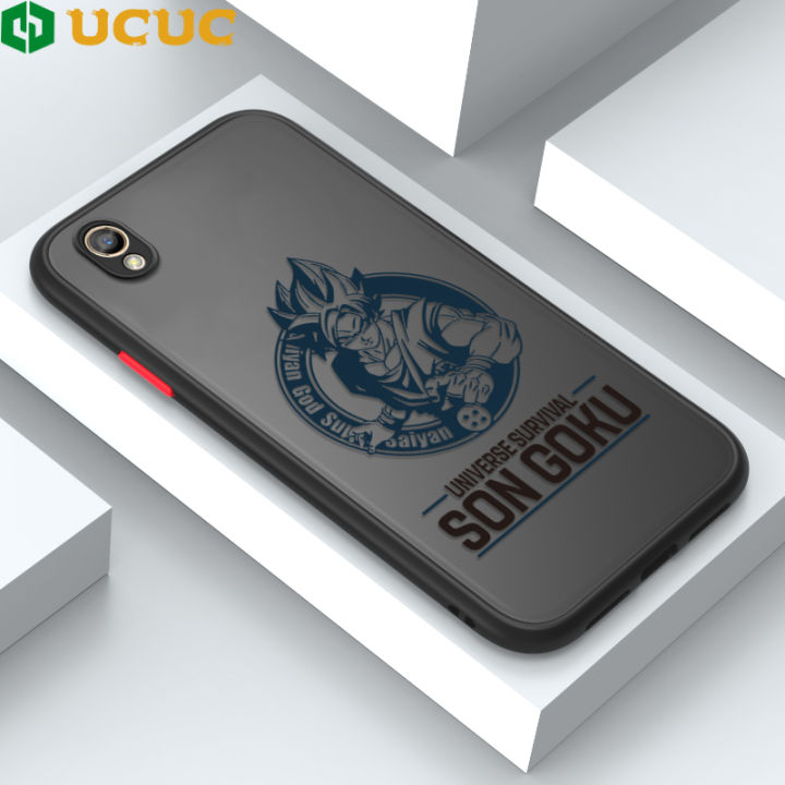 UCUC for OPPO A37F Case Anime DRAGON BALL Son Goku Frosted Transparent Hard Phone Cases Boy Man Shockproof Full Back Cover Camera Protect Case