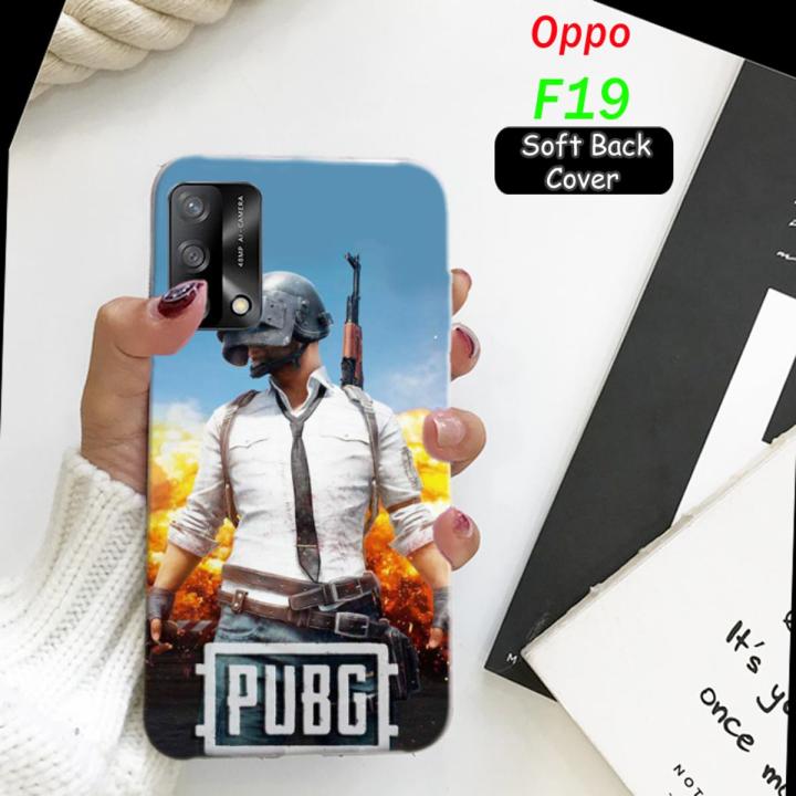Oppo F19 Pouch Cover - PUBG Soft Cover Case