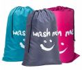 Nylon Laundry Bag, Travel Storage Pouch Washable Dirty Clothes Organizer Wash Drawstring Bag. 