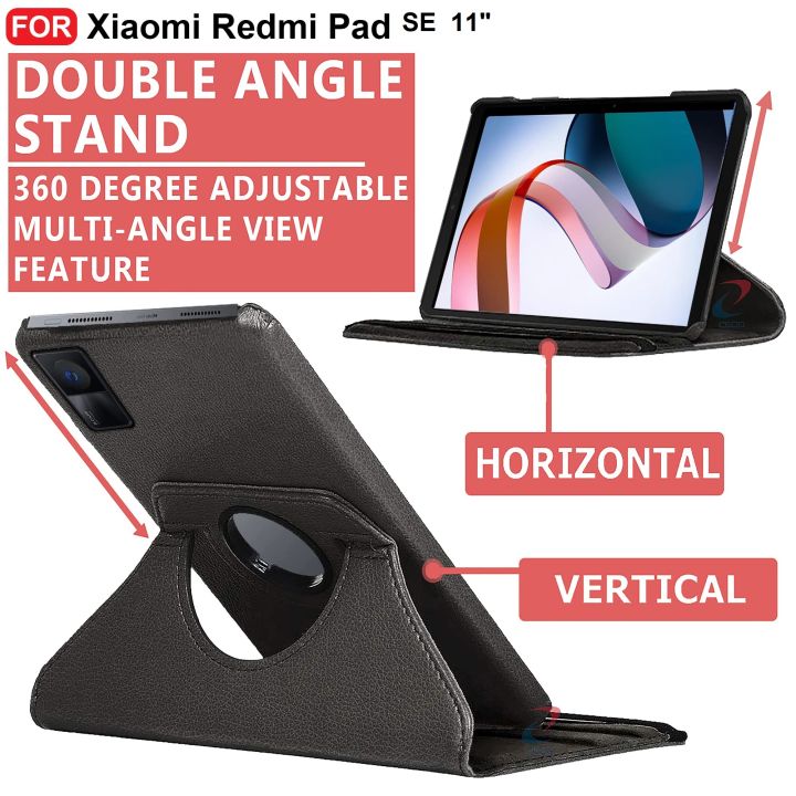 Case Xiaomi Redmi Pad SE Cover 11 inch 2023 For Xiaomi Redmi Pad SE case  for Mi Redmi Pad SE 11.0 inch Rotate Cover