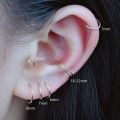 3/5/7/9 Pairs Small Hoop Earrings Pack – Tiny Gold & Silver Hoops | Helix, Cartilage & Tragus Earrings in 6mm, 8mm, 10mm, 12mm. 