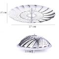 Stainless Steel Foldable Adjustable Fruit And Vegetable Strainer/Steamer/Basket. 