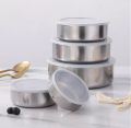 5 Pieces Stainless Steel Fresh Keeping Boxes With Lids Sealed Reusable Storage Bowl Food Container Kitchen Tool. 