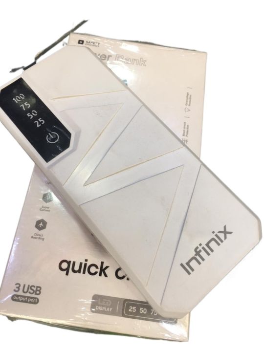 Power bank 10000mah Infinix 3-Way Quick charging USB C Portal Infinix PowerBank