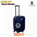 20-Inch Softside 2-Wheel Trolley Suitcase with Combination Lock. 