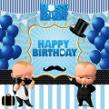 Boss Baby Theme Birthday Backdrop. 
