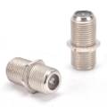 Aluminium Alloy Joiner Barrels Connector F Plug Coupler Adapter Coax Cable. 