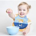 BESTIN Baby Bib, Adjustable Waterproof Silicone Baby Bibs - Soft, Flexible, BPA-Free & Dishwasher Safe for Infants & Toddlers - Drool & Mealtime Essential with Easy Clean Design. 