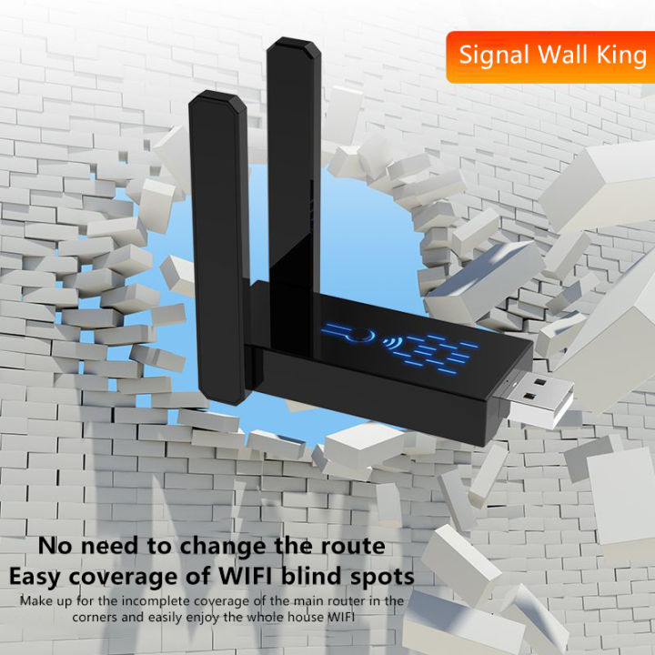 Wireless USB WiFi Adapter For Desktop PC 2.4G/300Mbps WiFi Network Adapter For Windows 11/10 XIYU