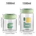 1000ml/1500ml Press Type Airtight Food Storage Containers Vacuum Sealed One Button Opening Dried Fruit Tea Containers with Lids Large Capacity Dry Cereal Milk Powder. 
