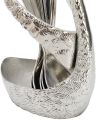 Stainless Steel Swan Shaped Tea Spoon Holder with 6 Spoons - Gold/Silver. 