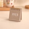 Portable Mini 2023 Year Desk Calendars Daily Planner Timetable Student Gift Stationery Portable Calendar Book. 