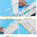1/5/10Pcs 2 Hole Binding Clips Strip Binder Plastic Loose-leaf Clip Color A4 Paper Fasteners DIY Album Scrapbook File Folder Notebook. 