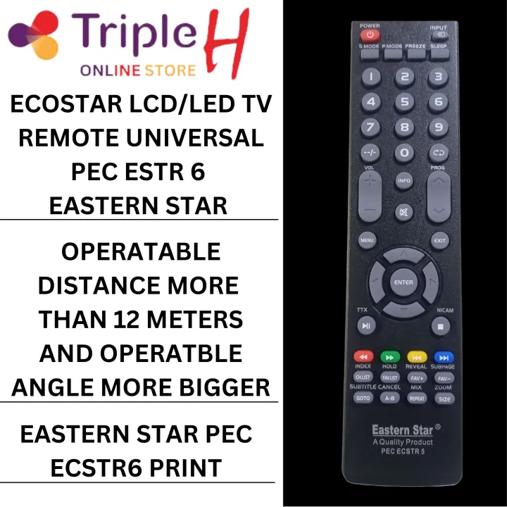 Ecostar%20Remote%20Control%20Original%20Eastern%20Star%20For%20Ecostar%20LCD/LED%20TVs%20Model%20PEC%20ECSTR%205%20Black%20Color%20Soft%20Press%20Buttons%20%7C%20Triple%20H%20-%20Image%203