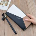 Leather Wallet Women Luxury Big Capacity Clutch Long Ladies Purse Card Holder Geometric Women Wallets Money Pocket Bag W052. 