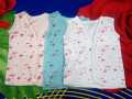 High Quality Pack Of 3 Pieces Newborn Inner Sleeveless Vest Banyan Front Button Open - Born Baby For 0-3 Months 3-6 Months 6-9 Months New Born Baby 0 Size Shirt for summer Clothing Infant vest inner Banyan. 